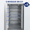 Armoire Réfrigérée Positive Vitrée 650 L Froid Ventilé