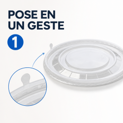 Κάλυμμα PET Ø 165 mm για Μπολ Σαλάτας 1300 ml - x300
