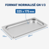 Bac Gastro GN 1/3 Inox 20 mm - Συμβατό με Πλυντήριο Πιάτων