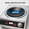 Wok à Induction Pro 3500 W Inox — Ζώνη Κοίλη Ø227