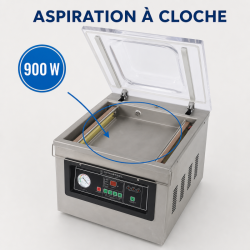 Μηχανή Sous Vide με Καμπάνα 900 W - Συγκόλληση 400 mm Inox
