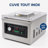 Μηχανή Sous Vide με Καμπάνα 900 W - Συγκόλληση 400 mm Inox