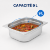 Bac Gastro GN 2/3 Inox 9 L - Βάθος 100 mm