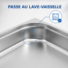 Bac Gastro GN 1/2 Inox - 65 mm - 4 L - Cuisine Pro