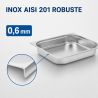 Bac Gastro GN 2/3 Inox 65 mm 5,5 L — Bac Gastronorme Pro
