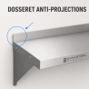 Ράφι Τοίχου Ανοξείδωτο 800 x 300 mm με Πλάτη