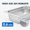 Bac Gastro GN 1/4 Inox — Βάθος 65 mm — 1,8 L