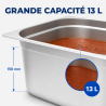 Bac Gastro GN 2/3 Inox 13 L - Βάθος 150 mm