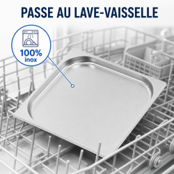 Bac Gastro GN 2/3 Inox — Βάθος 20 mm, 1,35 L