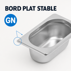 Bac Gastro GN 1/9 Inox - Βάθος 65 mm - 0,6 L