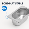 Bac Gastro GN 1/9 Inox - Βάθος 65 mm - 0,6 L