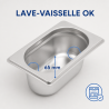 Bac Gastro GN 1/9 Inox - Βάθος 65 mm - 0,6 L