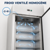 Armoire Réfrigérée Positive 650 L Inox GN 2/1 Ventilée