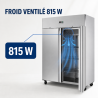 Αρνητικό Ντουλάπι 1400 L Inox 2 Πόρτες GN 2/1 Αεριζόμενο