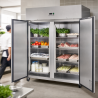 Θετική Ψυγείο Ντουλάπα 1400 L Inox GN 2/1 – 2 Πόρτες