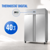 Θετική Ψυγείο Ντουλάπα 1400 L Inox GN 2/1 – 2 Πόρτες