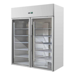 Positive Refrigerated Cabinet 1400 L 2 Glass Doors GN 2/1
