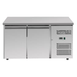 Positive Refrigerated Table 2 Doors 228 L Ventilated Stainless Steel