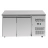 Table Réfrigérée Positive 2 Portes 228 L Ventilée Inox