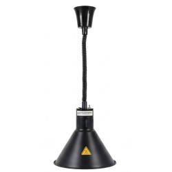 Black Conical Heat Lamp with Bulb - Dynasteel