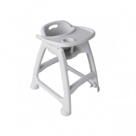 High Chair Gray Removable Tray
