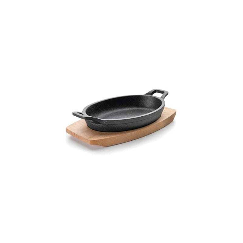 Oval Casserole with Wooden Base - 700 ml Lacor