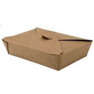 Κουτί γεύματος μεγάλου μεγέθους - Καπάκι με 4 πτυσσόμενες πτέρυγες - Οικολογικό - Πακέτο 50 τεμαχίων