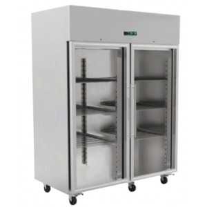 Ψυγείο με Θετική Ψύξη 2 Πόρτες Γυάλινες GN2/1 - 1400 L