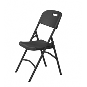 Αναδιπλούμενη καρέκλα - Μαύρη - HENDI