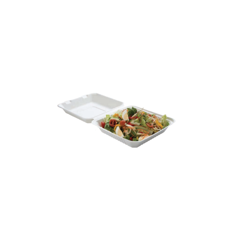 Lunch Box Bagasse 1 Compartment - Pack of 50