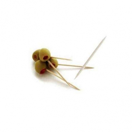 Two-Point Bamboo Toothpicks - Individually Wrapped - Pack of 1000