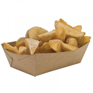 Κουτάκι για πατάτες τηγανητές από κράφτ - Δ 100 x Β 60 χιλ. - Οικολογικά υπεύθυνο - Πακέτο 250