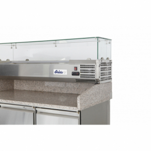 Refrigerated Preparation Counter for Pizzas or Salads - 380 L + 40 L