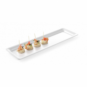 Gastronorm Plate with Flat Edge - GN 2/3 - H 20 mm