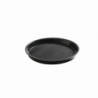 Round High-Rim Polypropylene Plate - Black - 320 mm Diameter
