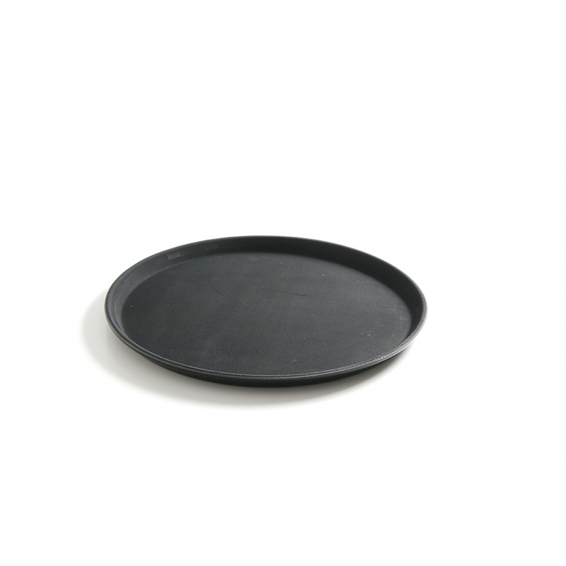 Round Polypropylene Tray - Black - 280 mm Diameter - Brand HENDI