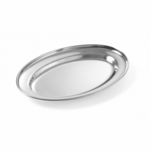 Oval Stainless Steel Dish - 350 x 240 mm - Brand HENDI - Fourniresto