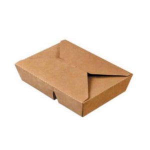 Boîte Repas à 2 Compartiments en Carton - 2 x 400 ml - Lot de 50