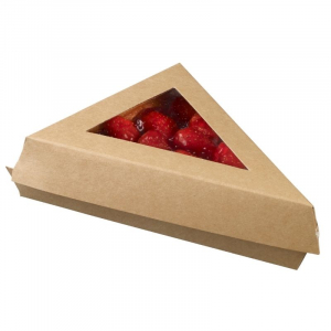 Triangle Snacking en Carton - 155 x 110 x 45 mm - Lot de 25