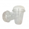 Crystal Shaker PET Cup - 300 ml - Pack of 50 - FourniResto