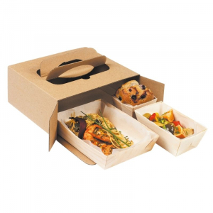 Cardboard Lunch Box - 220 x 200 mm - Pack of 100