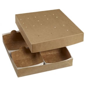Κουτί γεύματος Modulo 260 για χάρτινη δίσκο - 260 x 260 χιλιοστά - Πακέτο με 160
