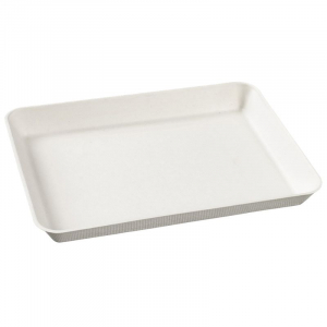 Πιάτο Κανοπέ Λευκό - 200 x 150 χιλιοστά - Πακέτο 50 τεμαχίων