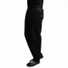 Pantalon de Cuisine Mixte Easyfit Noir Traité Teflon - Taille XS - Whites Chefs Clothing - Fourniresto