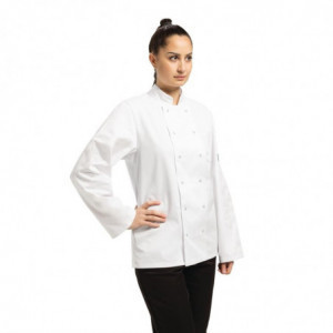 Λευκό μπλούζα μαγειρικής με μακριά μανίκια Vegas - Μέγεθος L - Whites Chefs Clothing - Fourniresto