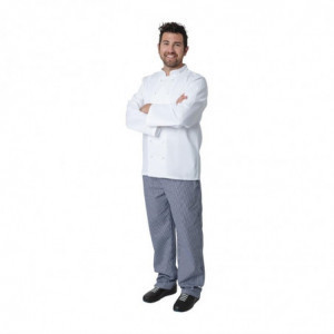 Λευκό μπλούζα μαγειρικής με μακριά μανίκια Vegas - Μέγεθος S - Whites Chefs Clothing - Fourniresto
