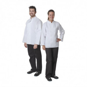 Λευκό μπλούζα μαγειρικής με μακριά μανίκια Vegas - Μέγεθος S - Whites Chefs Clothing - Fourniresto
