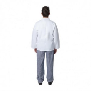 Λευκό μπλούζακι μαγειρικής με μακριά μανίκια Vegas - Μέγεθος Xs - Λευκά Ρούχα Σεφ - Fourniresto