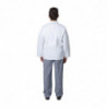 Λευκό μπλούζα μαγειρικής με μακριά μανίκια Vegas - Μέγεθος XXL - Λευκά Ρούχα Σεφ - Fourniresto
