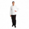 Λευκό μπλούζα μαγειρικής με μακριά μανίκια Vegas - Μέγεθος XXL - Λευκά Ρούχα Σεφ - Fourniresto